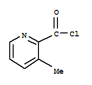 3-甲基-2-吡啶羰酰氯结构式_64588-88-1结构式