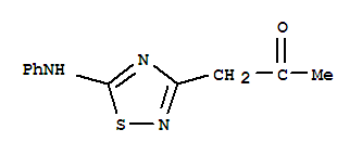 1-(5-苯胺-1,2,4-噻二唑-3-基)乙酮结构式_64822-00-0结构式