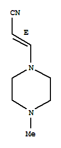 (e)-(9ci)-3-(4-甲基-1-哌嗪)-2-丙烯腈结构式_65157-87-1结构式