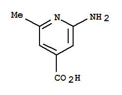2-氨基-6-甲基吡啶-4-羧酸结构式_65169-64-4结构式