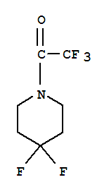 (9CI)-4,4-二氟-1-(三氟乙酰基)-哌啶结构式_65220-85-1结构式