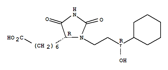 (4R)-rel-3-[(3R)-3-环己基-3-羟基丙基]-2,5-二氧代-4-咪唑烷庚酸结构式_65705-83-1结构式