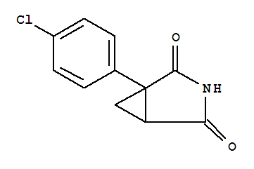 1-(p-氯苯基)-1,2-环丙烷二羧酰胺结构式_66537-94-8结构式