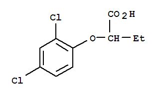 2-(2,4-二氯苯氧基)丁酸结构式_6956-86-1结构式