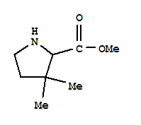 (9ci)-3,3-二甲基-脯氨酸甲酯结构式_701197-44-6结构式