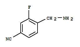 4-(氨基甲基)-3-氟苯甲腈结构式_701264-00-8结构式