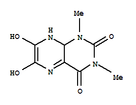 (5ci)-6,7-二羟基-1,3-二甲基- 2,4-二氧四氢蝶啶结构式_705286-92-6结构式