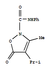 (9ci)-3-甲基-4-(1-甲基乙基)-5-氧代-n-苯基-2(5H)-异噁唑羧酰胺结构式_706803-56-7结构式