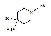 (9ci)-4-氨基-1-乙基-4-哌啶甲腈结构式_710350-60-0结构式