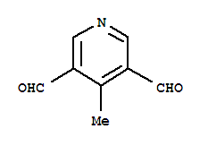 (9ci)-4-甲基-3,5-吡啶二羧醛结构式_71189-73-6结构式