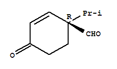 (1r)-(9ci)-1-(1-甲基乙基)-4-氧代-,2-环己烯-1-羧醛结构式_712323-94-9结构式