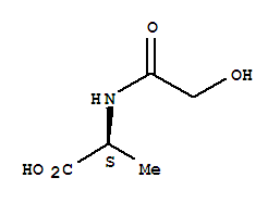 (9ci)-n-(羟基乙酰基)-L-丙氨酸结构式_71236-04-9结构式