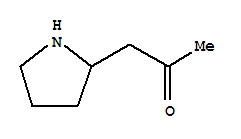 (9ci)-1-(2-吡咯烷)-2-丙酮结构式_71294-64-9结构式