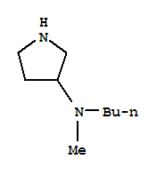 (9ci)-n-丁基-n-甲基-3-吡咯烷胺结构式_713141-69-6结构式