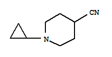 (9ci)-1-环丙基-4-哌啶甲腈结构式_713147-47-8结构式