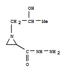 (9ci)-1-(2-羟基丙基)-2-氮丙啶羧酸肼结构式_71331-17-4结构式