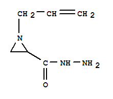 (9ci)-1-(2-丙烯基)-2-氮丙啶羧酸肼结构式_71331-31-2结构式