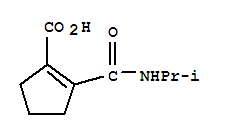 (9ci)-2-[[(1-甲基乙基)氨基]羰基]-1-环戊烯-1-羧酸结构式_716362-55-9结构式