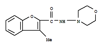 (9ci)-3-甲基-n-4-吗啉-2-苯并呋喃羧酰胺结构式_717870-34-3结构式