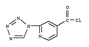 (9ci)-2-(1H-四唑-1-基)-4-吡啶羰酰氯结构式_717871-78-8结构式