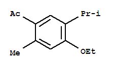 (5ci)-4-乙氧基-5-异丙基-2-甲基-苯乙酮结构式_717909-96-1结构式