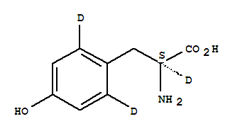 L-酪氨酸-D3结构式_71939-39-4结构式