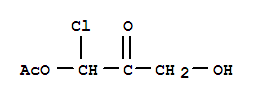 1-(乙酰基氧基)-1-氯-3-羟基-2-丙酮结构式_72156-88-8结构式