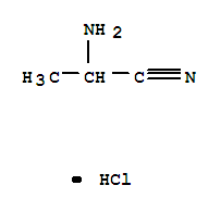 2-氨基丙腈盐酸盐结构式_72187-91-8结构式