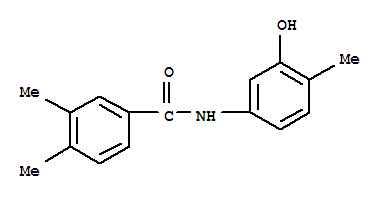 (9ci)-n-(3-羟基-4-甲基苯基)-3,4-二甲基-苯甲酰胺结构式_723256-61-9结构式