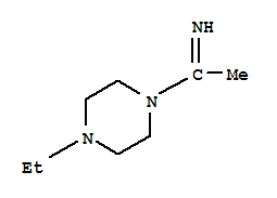 (9ci)-1-乙基-4-(1-亚氨基乙基)-哌嗪结构式_725202-39-1结构式