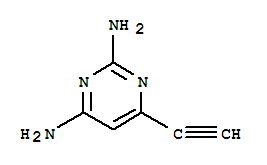 (9ci)-6-乙炔-2,4-嘧啶二胺结构式_727651-52-7结构式