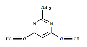 (9ci)-4,6-二乙炔-2-嘧啶胺结构式_727651-60-7结构式