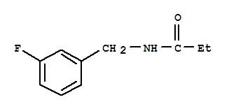 N-[(3-氟苯基)甲基]-丙酰胺结构式_727731-91-1结构式