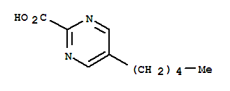 (9ci)-5-戊基-2-嘧啶羧酸结构式_72790-10-4结构式