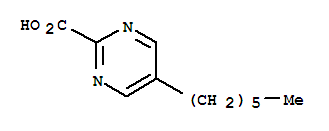 (9ci)-5-己基-2-嘧啶羧酸结构式_72790-11-5结构式