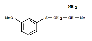 (9ci)-1-[(3-甲氧基苯基)硫代]-2-丙胺结构式_730932-19-1结构式