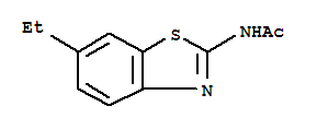 (9ci)-n-(6-乙基-2-苯并噻唑)-乙酰胺结构式_731821-08-2结构式