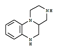 2,3,4,4a,5,6-六氢-1H-吡嗪并[1,2-a]喹喔啉结构式_73187-21-0结构式