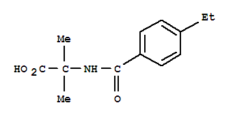 n-(4-乙基苯甲酰基)-2-甲基-丙氨酸结构式_732304-31-3结构式