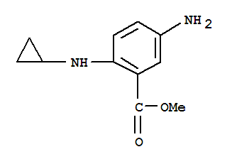 (9ci)-5-氨基-2-(环丙基氨基)-苯甲酸甲酯结构式_732942-24-4结构式