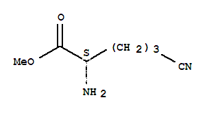 (2s)-(9ci)-2-氨基-5-氰基-戊酸甲酯结构式_732978-23-3结构式