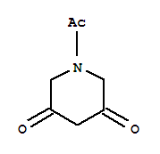 (9ci)-1-乙酰基-3,5-哌啶二酮结构式_73385-15-6结构式