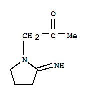 (9ci)-1-(2-亚氨基-1-吡咯烷)-2-丙酮结构式_734497-37-1结构式
