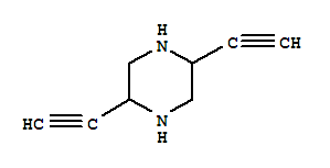 (9ci)-2,5-二乙炔-哌嗪结构式_73614-73-0结构式