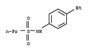 (9ci)-n-(4-乙基苯基)-1-丙烷磺酰胺结构式_736168-55-1结构式