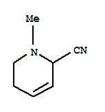 (9ci)-1,2,5,6-四氢-1-甲基-2-吡啶甲腈结构式_73657-66-6结构式