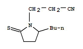 2-丁基-5-硫氧代-1-吡咯烷丙腈结构式_73696-56-7结构式