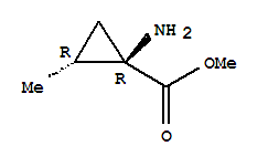 (1r-trans)-(9ci)-1-氨基-2-甲基-环丙烷羧酸甲酯结构式_738554-17-1结构式