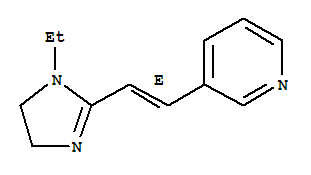 (9CI)-3-[(1E)-2-(1-乙基-4,5-二氢-1H-咪唑-2-基)乙烯]-吡啶结构式_738575-24-1结构式