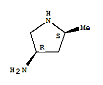 (9ci)-5-甲基-,(3r-顺式)-3-吡咯烷胺结构式_739340-25-1结构式